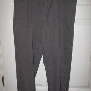 Haband Fit-Forever Faux Gray Hidden Elastic Trousers Men's 36 XL Retro